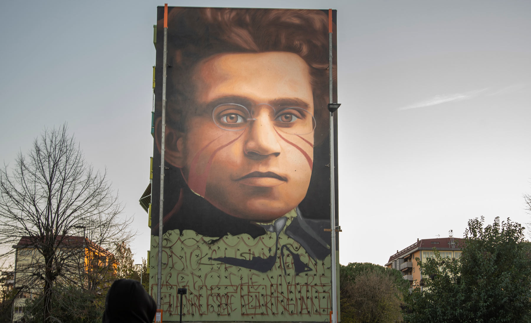 Ecco Il Nuovo Murale Di Jorit Un Gramsci Di 213 Mq Alle Case Popolari