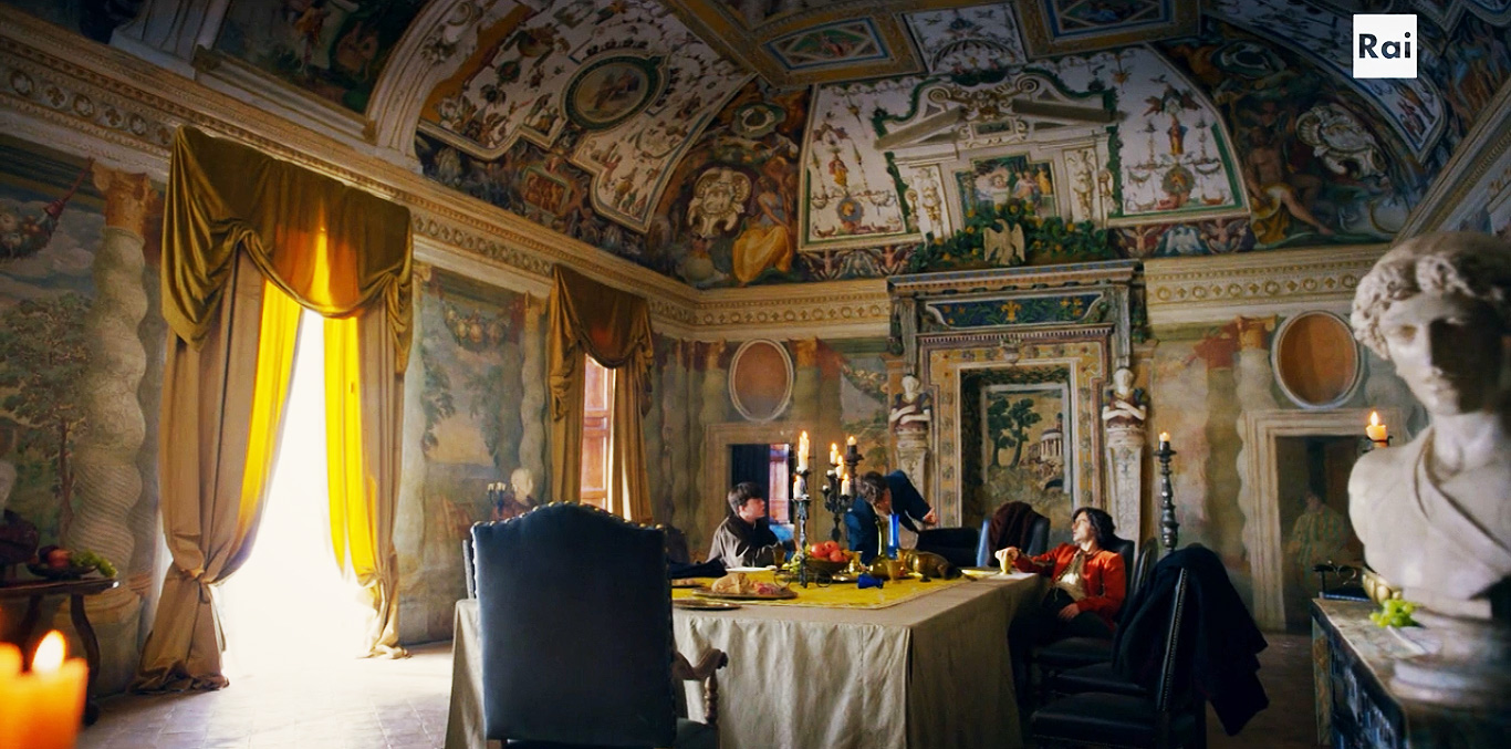 Fiction: il salone del Palazzo dei Medici (Firenze) 