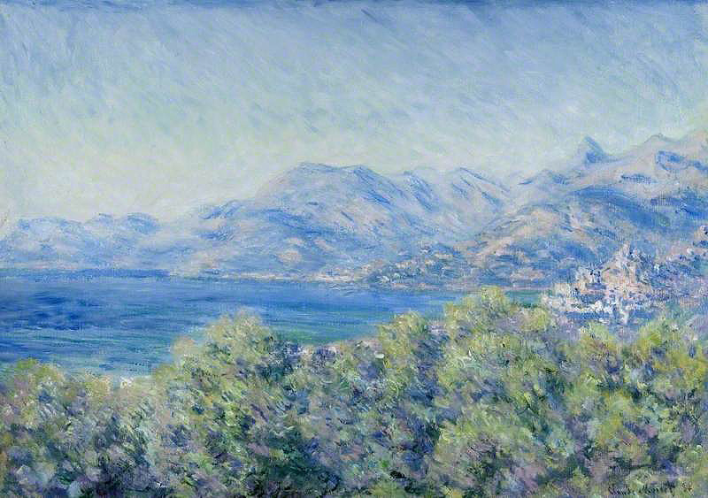 Claude Monet, Veduta di Ventimiglia (1884; olio su tela, 65,1 x 91,7 cm; Glasgow, Kelvingrove Art Gallery and Museum) 