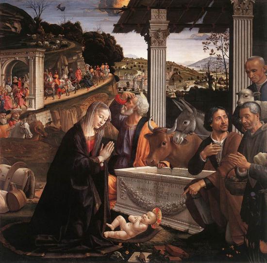 Adorazione dei pastori di Domenico Ghirlandaio