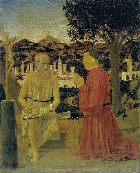 San Girolamo con un devoto di Piero della Francesca