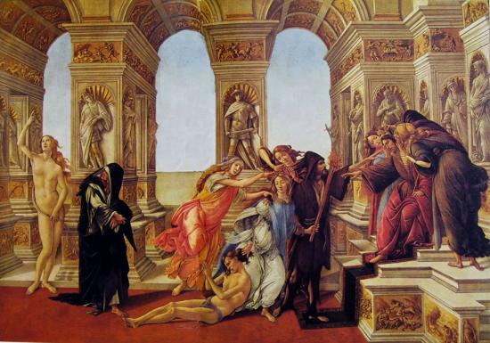 Allegoria della Calunnia di Sandro Botticelli