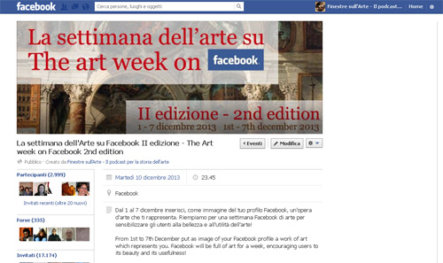 La settimana dell'Arte su Facebook