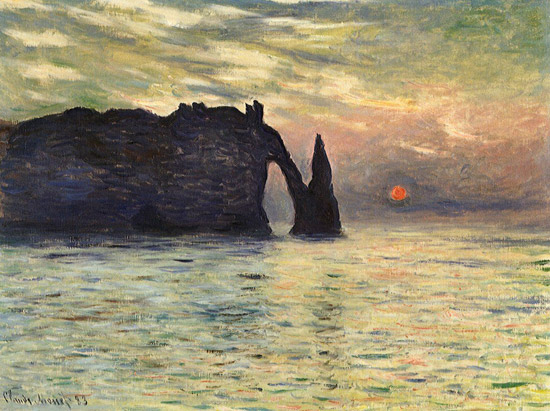 Claude Monet, Scogliera a  Étretat