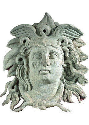 La Medusa, scultura di epoca ellenistica conservata al Museo Civico di Foggia, scelta dagli studenti come simbolo della protesta