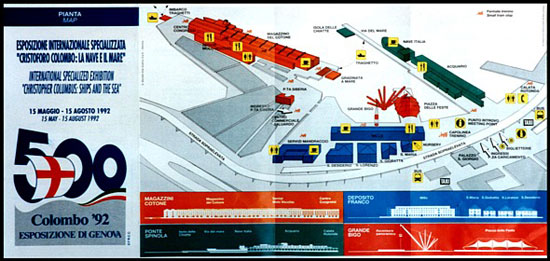 La mappa dell'Expo 1992