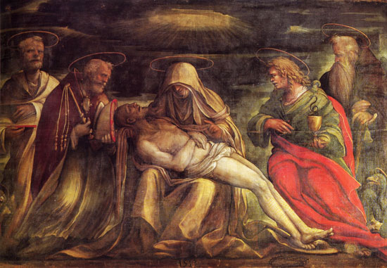 Amico Aspertini, Pietà (1519; Bologna, San Petronio)