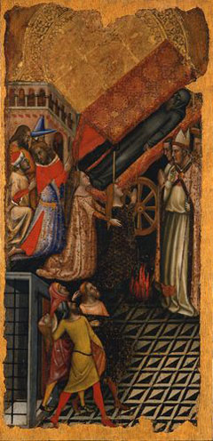 Vitale da Bologna, Storie di sant'Antonio Abate (1340 circa; Bologna, Pinacoteca Nazionale)