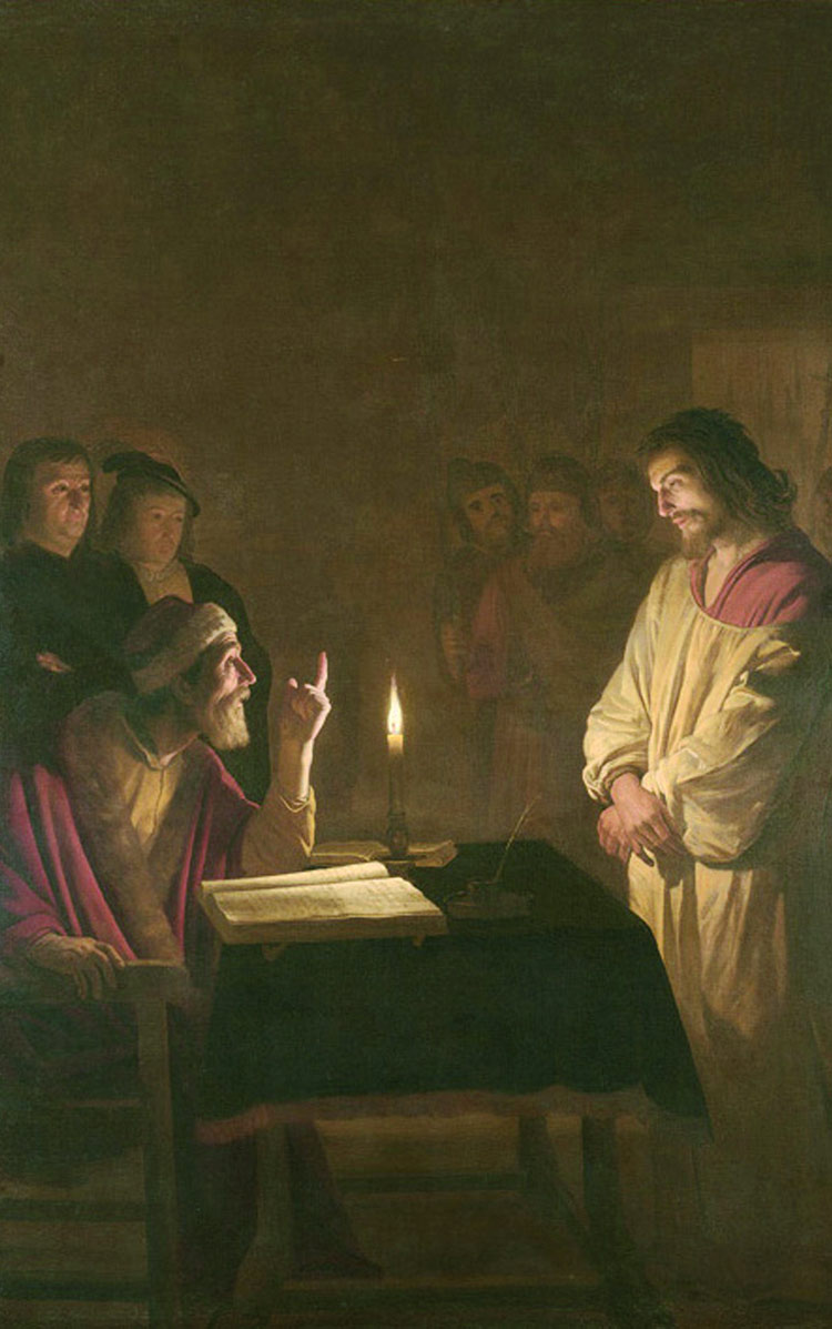 Gerrit Van Honthorst, Cristo davanti a Caifa