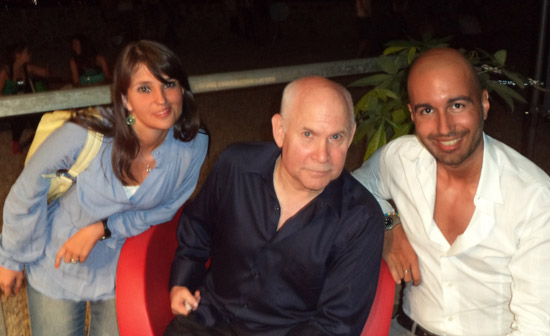 Ilaria e Federico con Steve McCurry