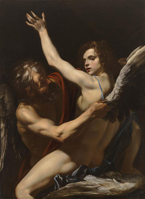 Orazio Riminaldi, Dedalo e Icaro (1625 circa; Hartford, The Wadsworth Atheneum Museum of Art)