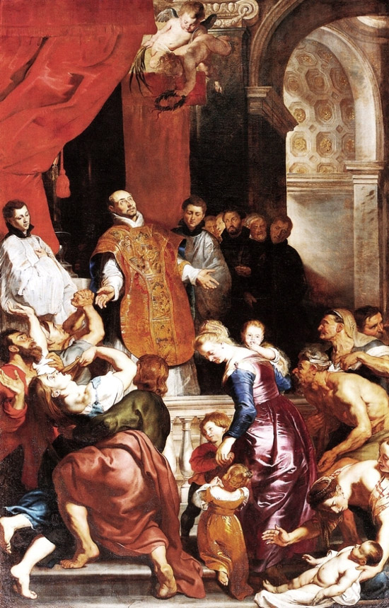 Pieter Paul Rubens, Miracoli di Sant'Ignazio di Loyola (1619-1620; Genova, Chiesa del Gesù)