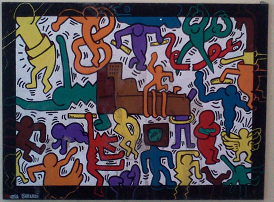 Keith Haring, Murale della chiesa di Sant'Antonio, 1989 (di Mattia D'Attardi)