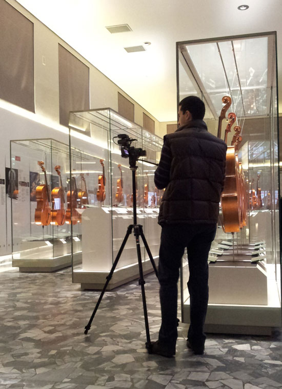 Fabrizio al Museo del Violino di Cremona