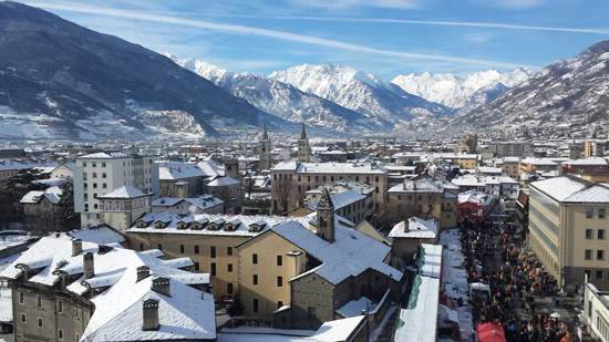 Veduta della città dalla Torre dei Balivi