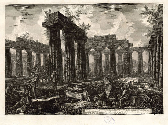 Giovanni Battista Piranesi, Veduta dei resti del supposto Collegio