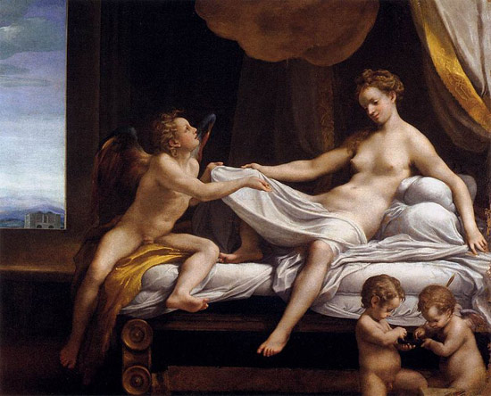 Correggio, Giove e Danae