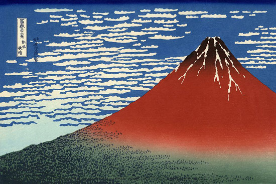 Hokusai, Il monte Fuji rosso