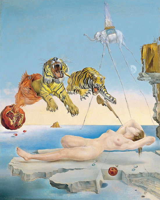 Salvador Dalí, Sogno causato dal volo di un'ape intorno a una melagrana un attimo primo del risveglio