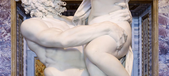 Gian Lorenzo Bernini, Il ratto di Persefone, particolare