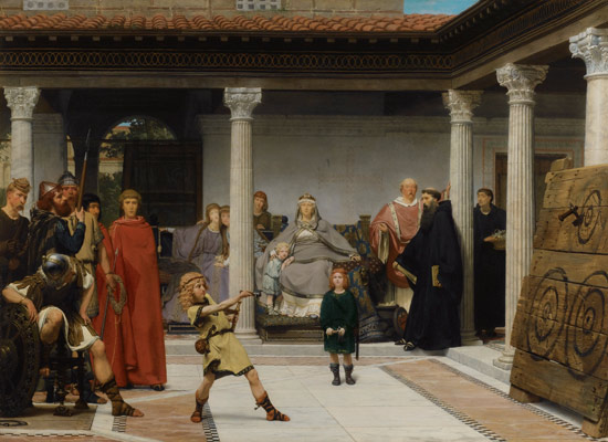 Lawrence Alma-Tadema, L'educazione dei figli di Clodoveo