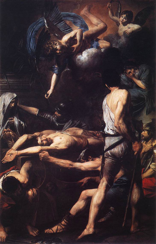 Valentin de Boulogne, Martirio dei santi Processo e Martiniano