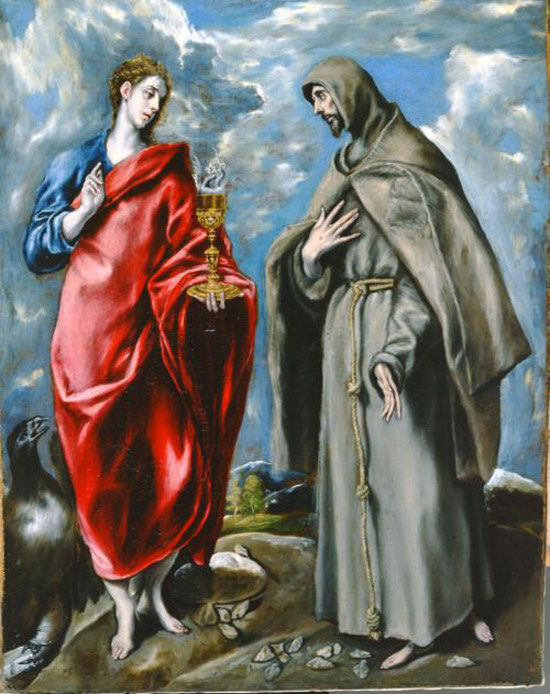 El Greco, I santi Giovanni Evangelista e Francesco