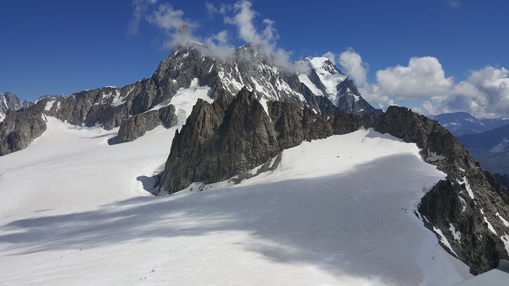 Veduta del Monte Bianco