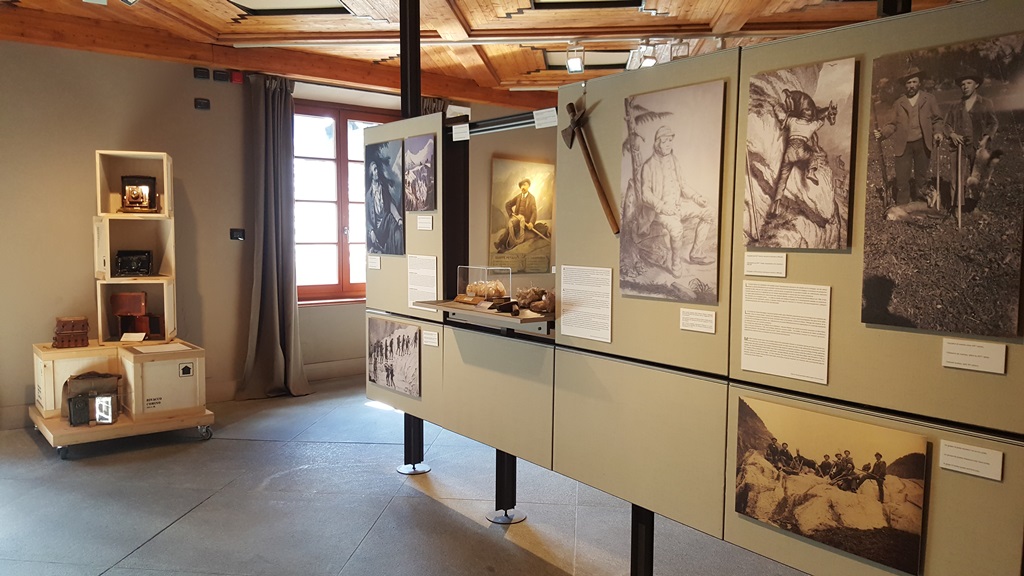 Una sala del Museo Alpino Duca degli Abruzzi