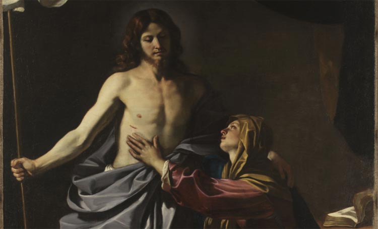 L Apparizione Di Cristo Alla Madre Del Guercino