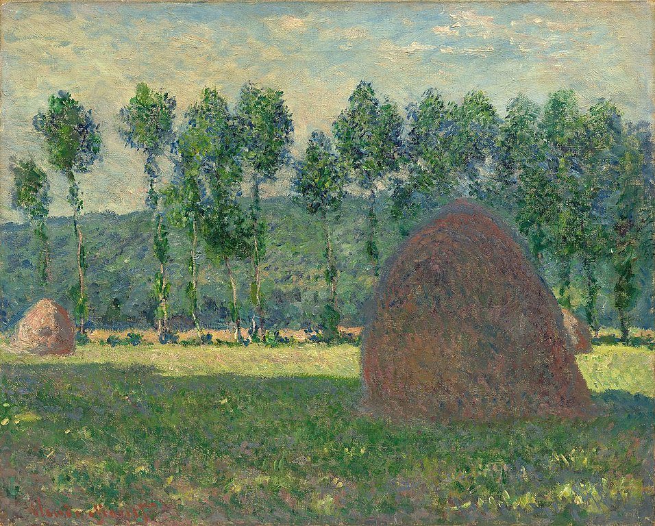 Claude Monet, Covoni a Giverny (1889; olio su tela, 64 x 81 cm; Mosca, Museo Puškin)