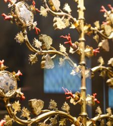 Parts of Lucignano's Golden Tree, a masterpiece of Italian goldsmith art, unearthed