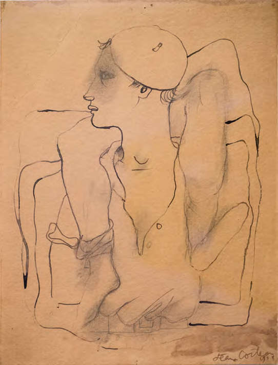 Jean Cocteau Drawing Nude Male Gay French Portrait Sailor outlet Querelle Navy