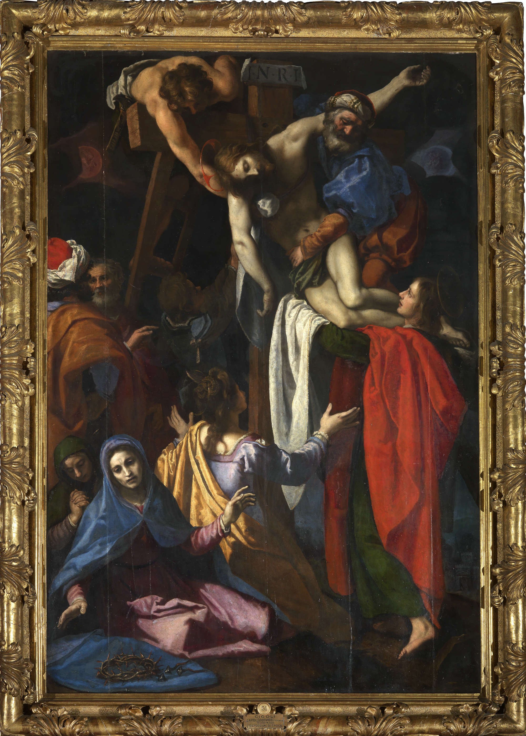 Ludovico Cardi known as Cigoli, Deposition from the Cross (1600-1608; oil on panel, 321 x 206 cm; Florence, Palatine Gallery, Palazzo Pitti)