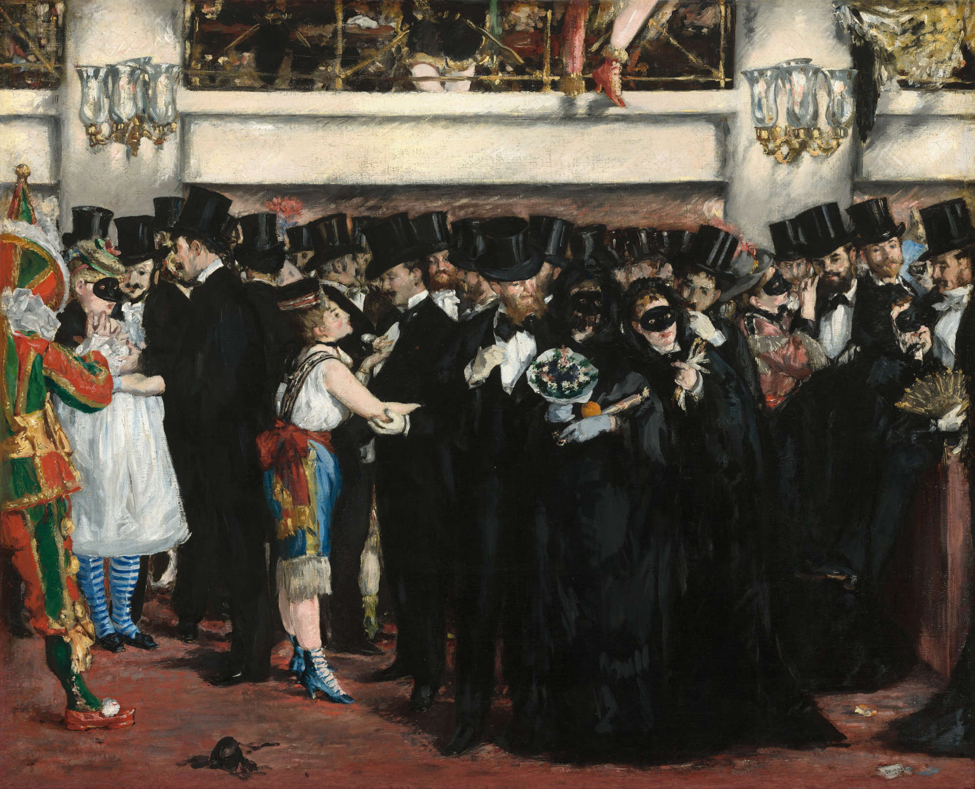 Édouard Manet, Masquerade Ball at the Opéra (1873; oil on canvas, 59.1 x 72.5 cm; Washington, National Gallery of Art)