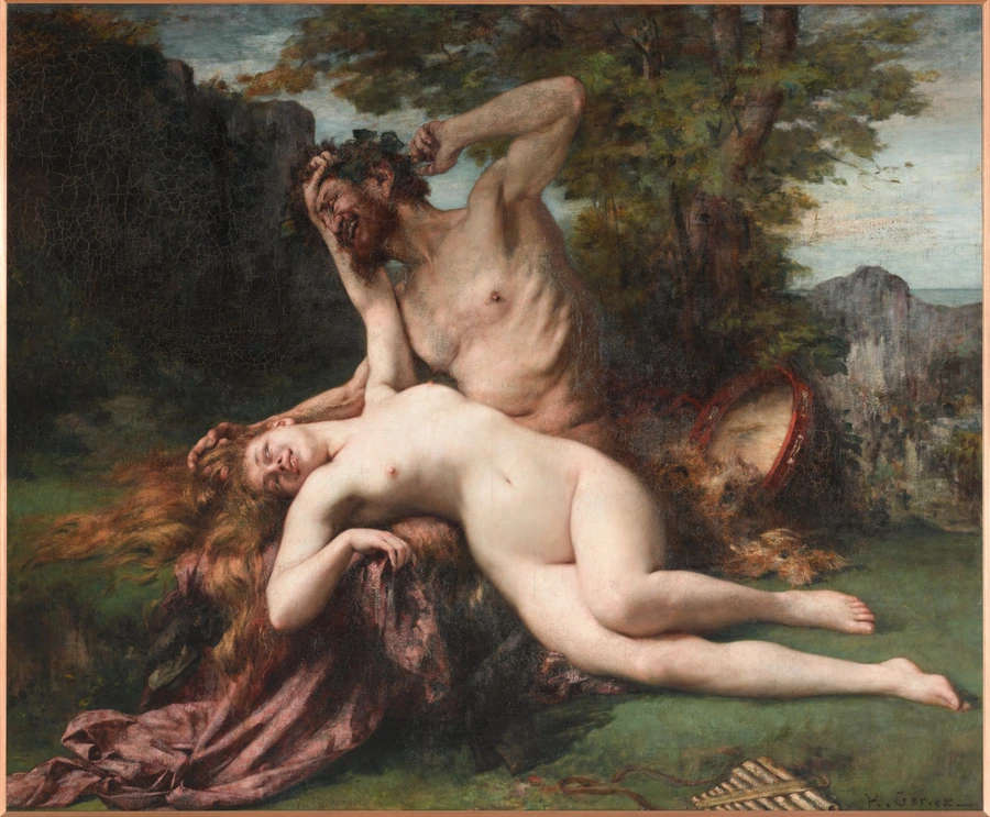 Henri Gervex, Satyr with Bacchante (ca. 1874; oil on canvas; Paris, Musée d'Orsay)