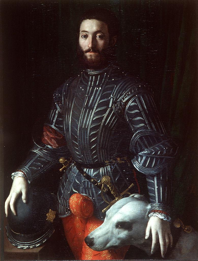 Bronzino, Portrait de Guidobaldo II Della Rovere (1531-1532 ; huile sur panneau, 114 x 86 cm ; Florence, Galleria Palatina, Palazzo Pitti)