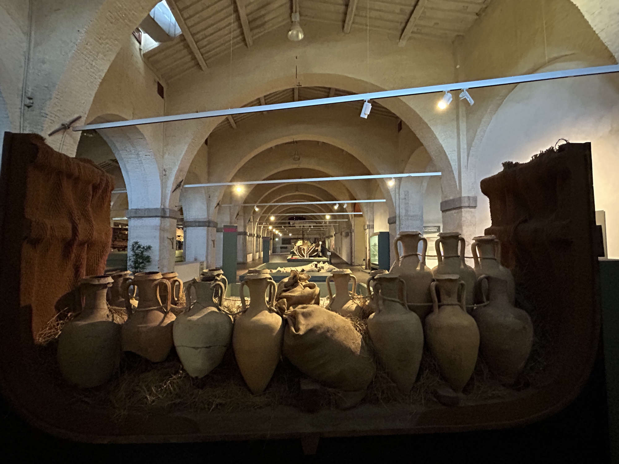 Photos of the layout of the Museum of Ancient Ships