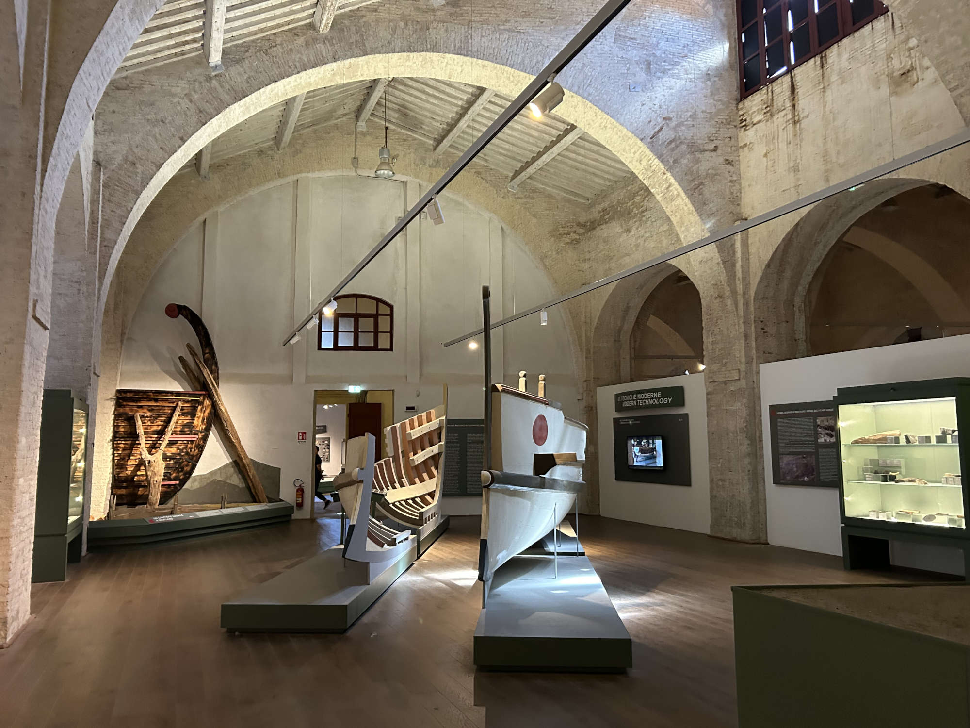 Photos of the layout of the Museum of Ancient Ships