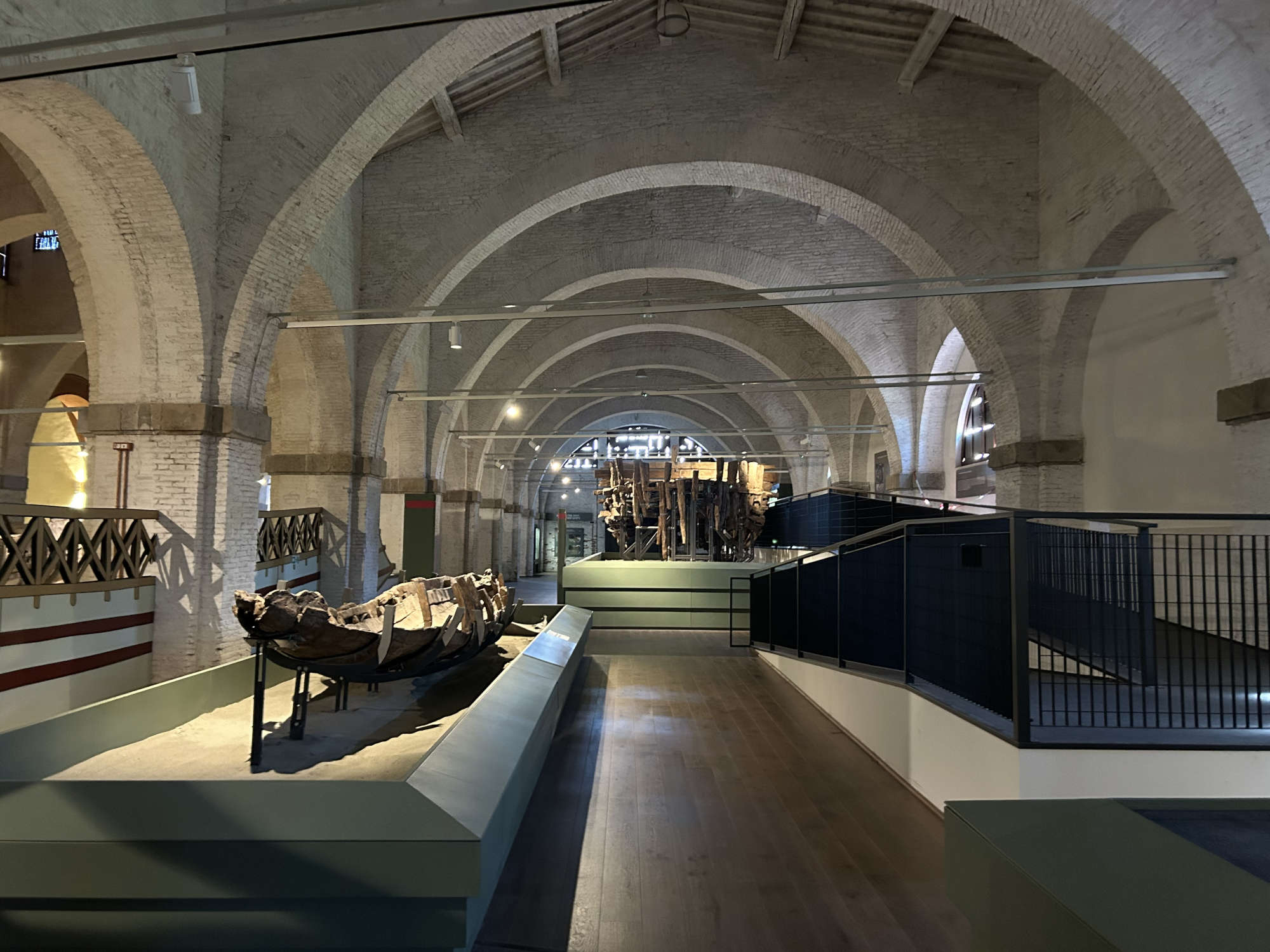 Photos of the layout of the Museum of Ancient Ships