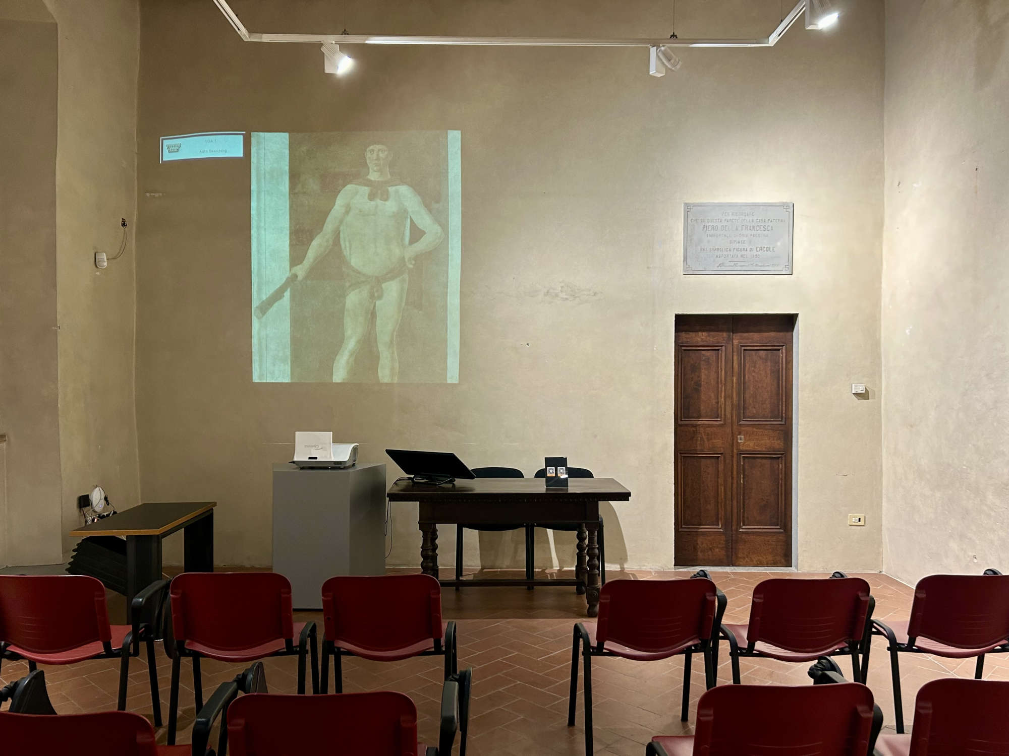 The conference room where the Hercules was found.