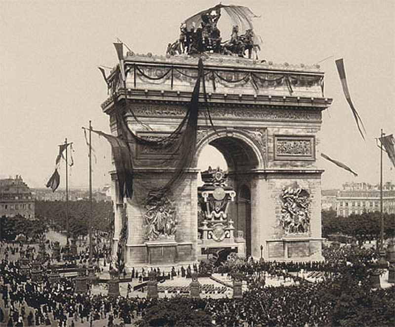 Victor Hugo's funeral in 1885