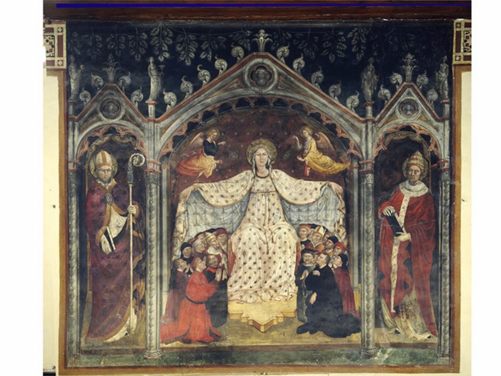 Parri di Spinello, Madone de la Miséricorde (1448 ; fresque ; Arezzo, Santa Maria delle Grazie)