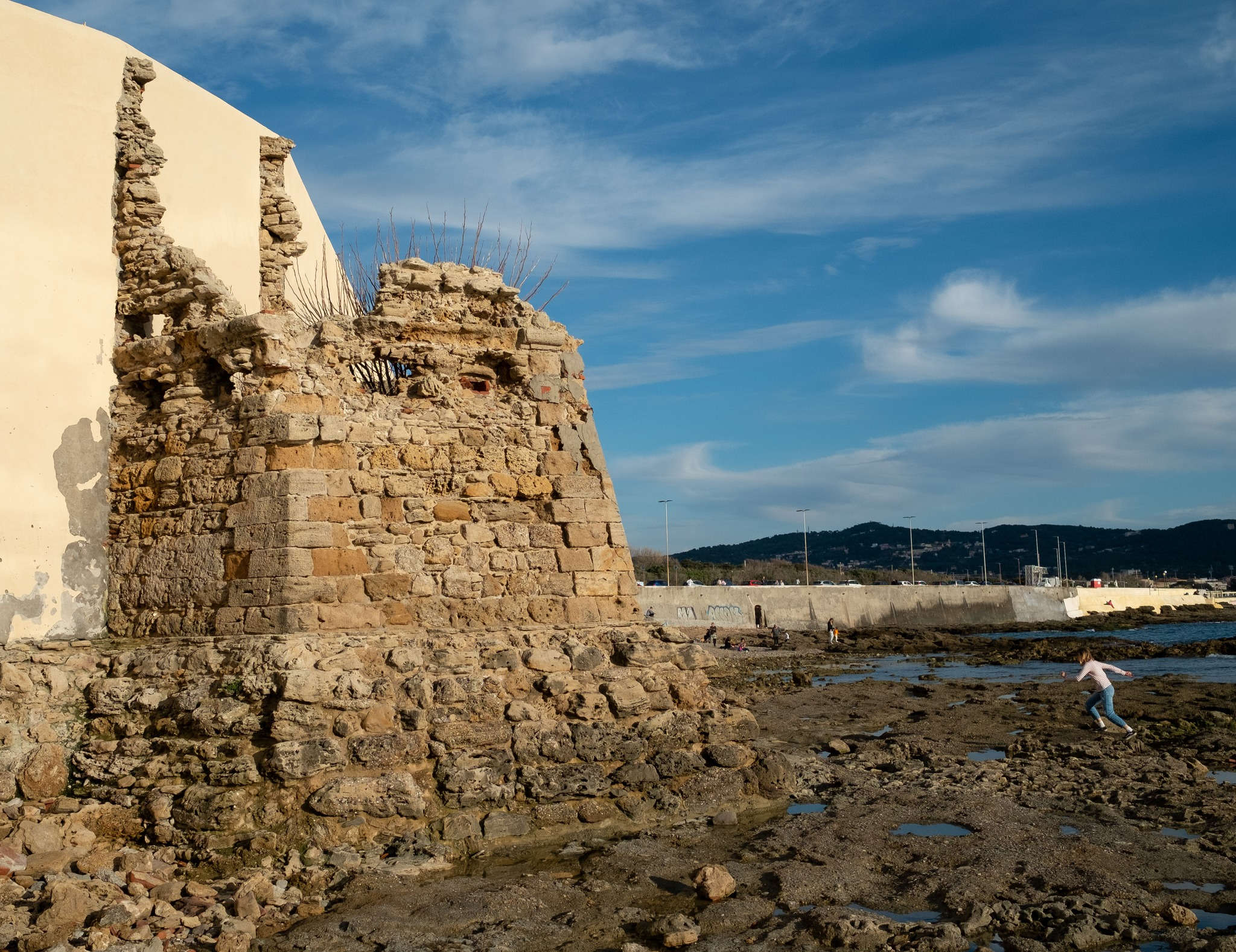 The remains of the tower of San Lazzaro in a photo by Emilio Brizzi