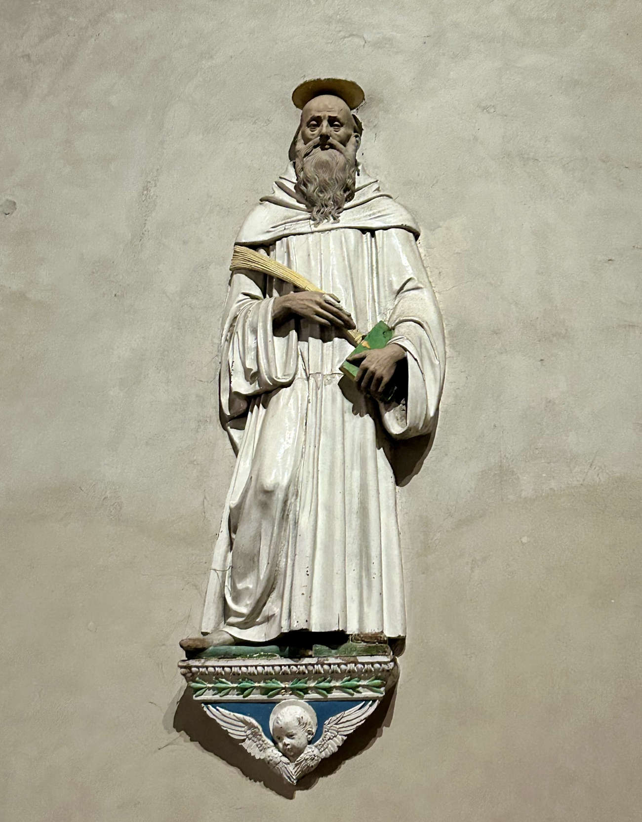 Le Saint Benoît parfois attribué à Andrea ou Luca della Robbia le jeune