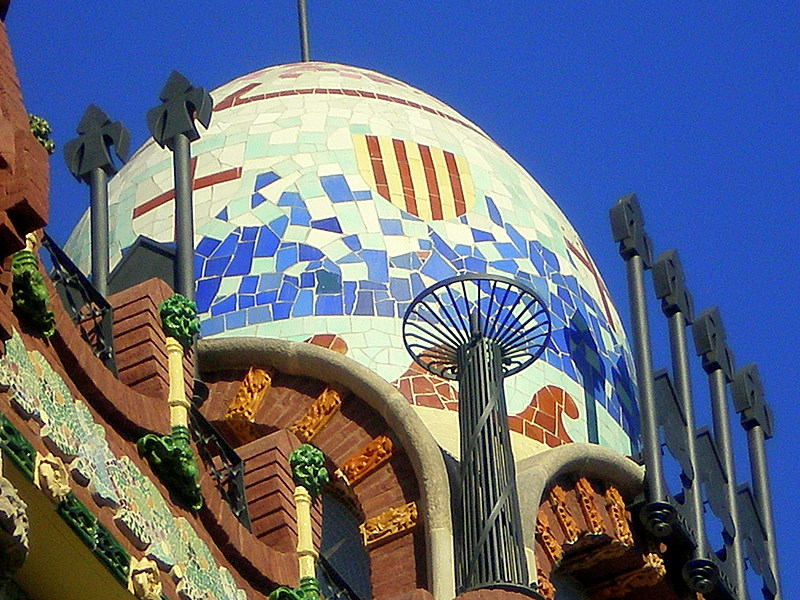 The mosaics of the dome. Photo: Jaume Meneses