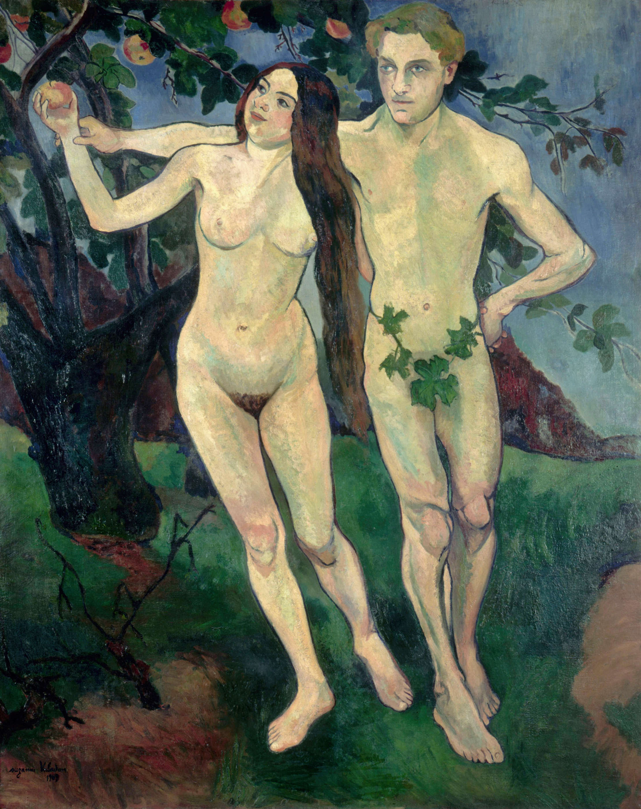 Suzanne Valadon, Adam und Eva (1909; Öl auf Leinwand, 162 x 131 cm; Paris, Centre Pompidou)