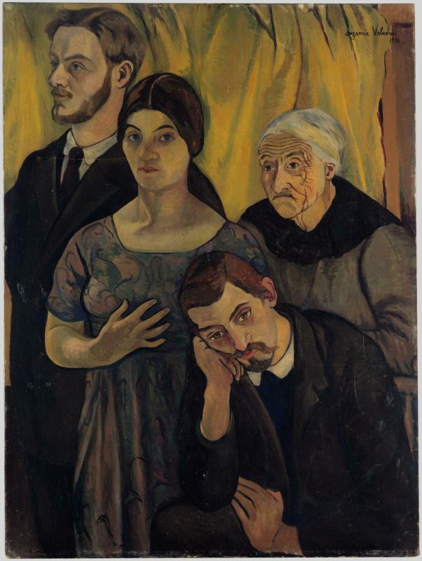 Suzanne Valadon, Retratos (1912; óleo sobre lienzo, 97 x 73 cm; París, Centro Pompidou)