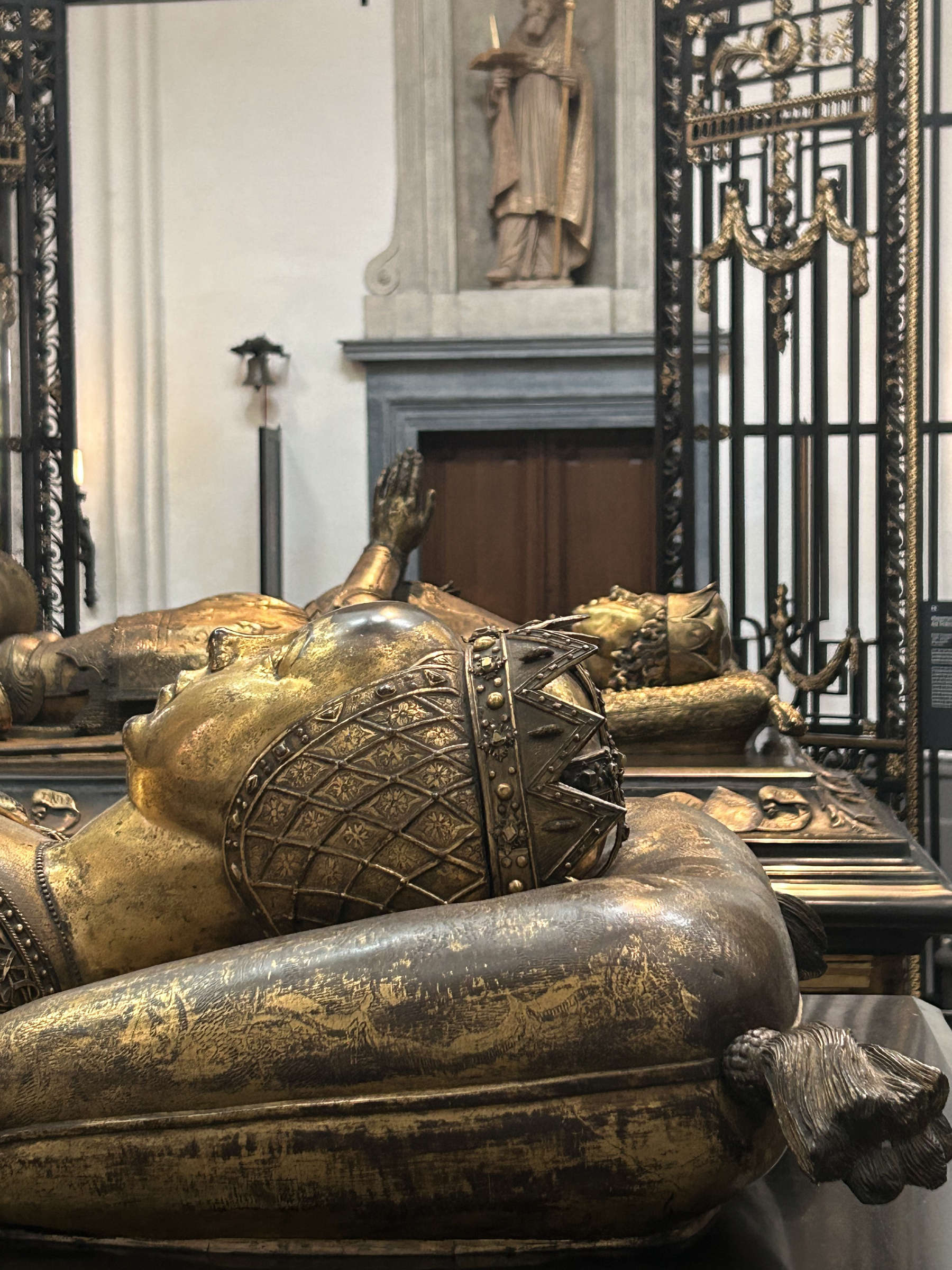 Details of the tombs of Charles the Bold and Mary of Burgundy