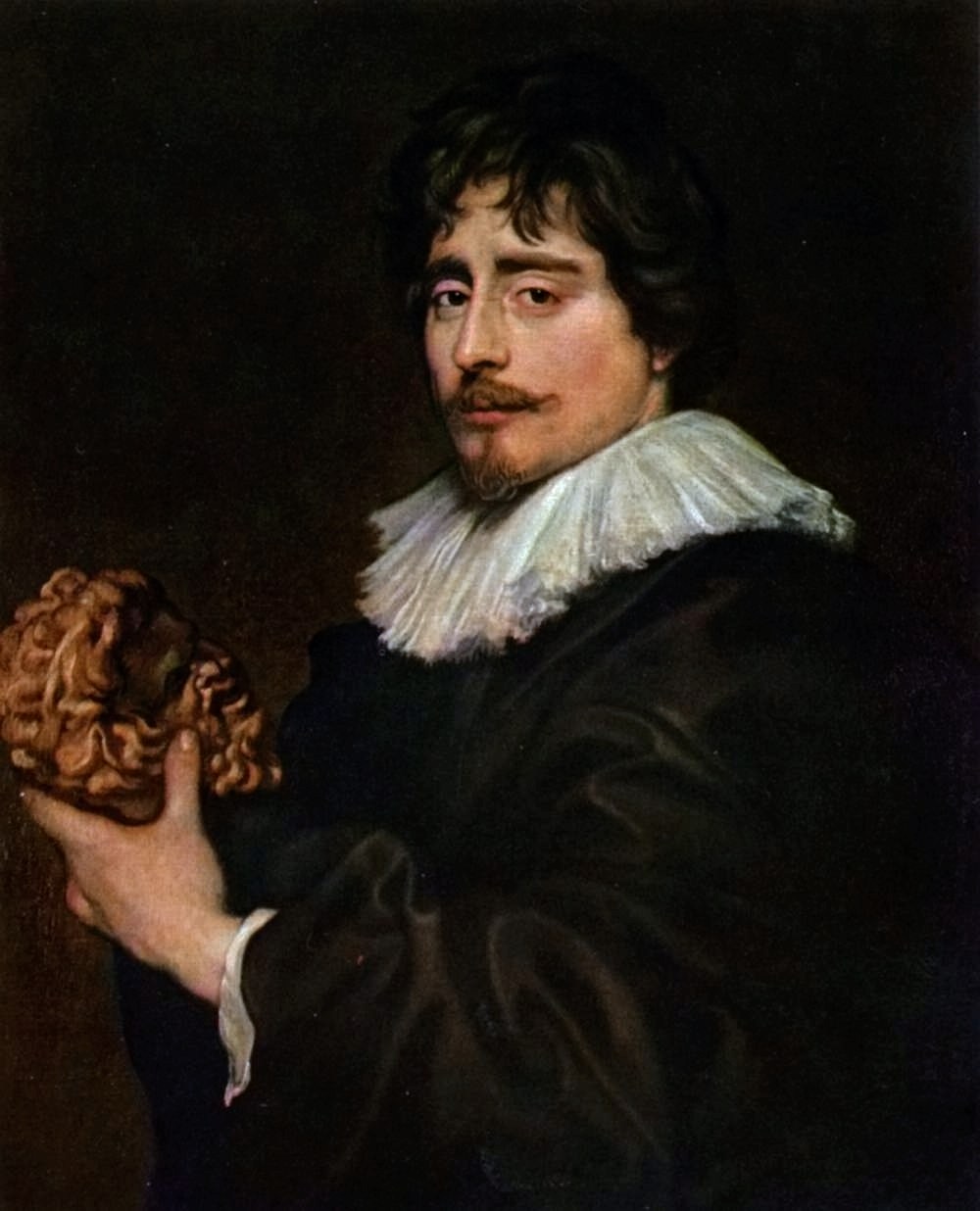 Antoon van Dyck, Portrait of the Sculptor François du Quesnoy (c. 1627-1629; oil on canvas, 77.5 × 61 cm; Brussels, Musées Royaux des Beaux-Arts)